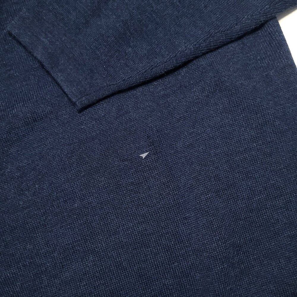 FILSON 100% Wool Polo Sweater Men's XL Navy Jumper Pullover - Picture 9 of 9